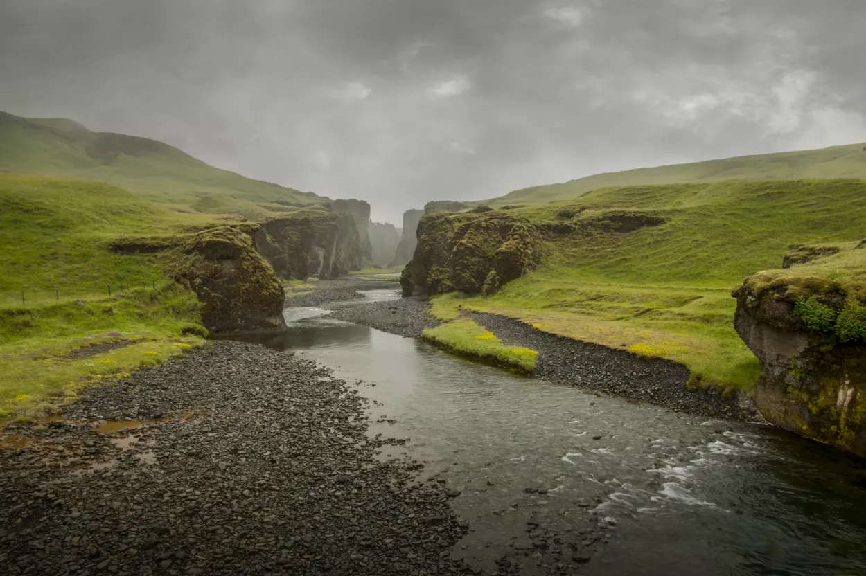 Небольшой туманный каньон, Исландия