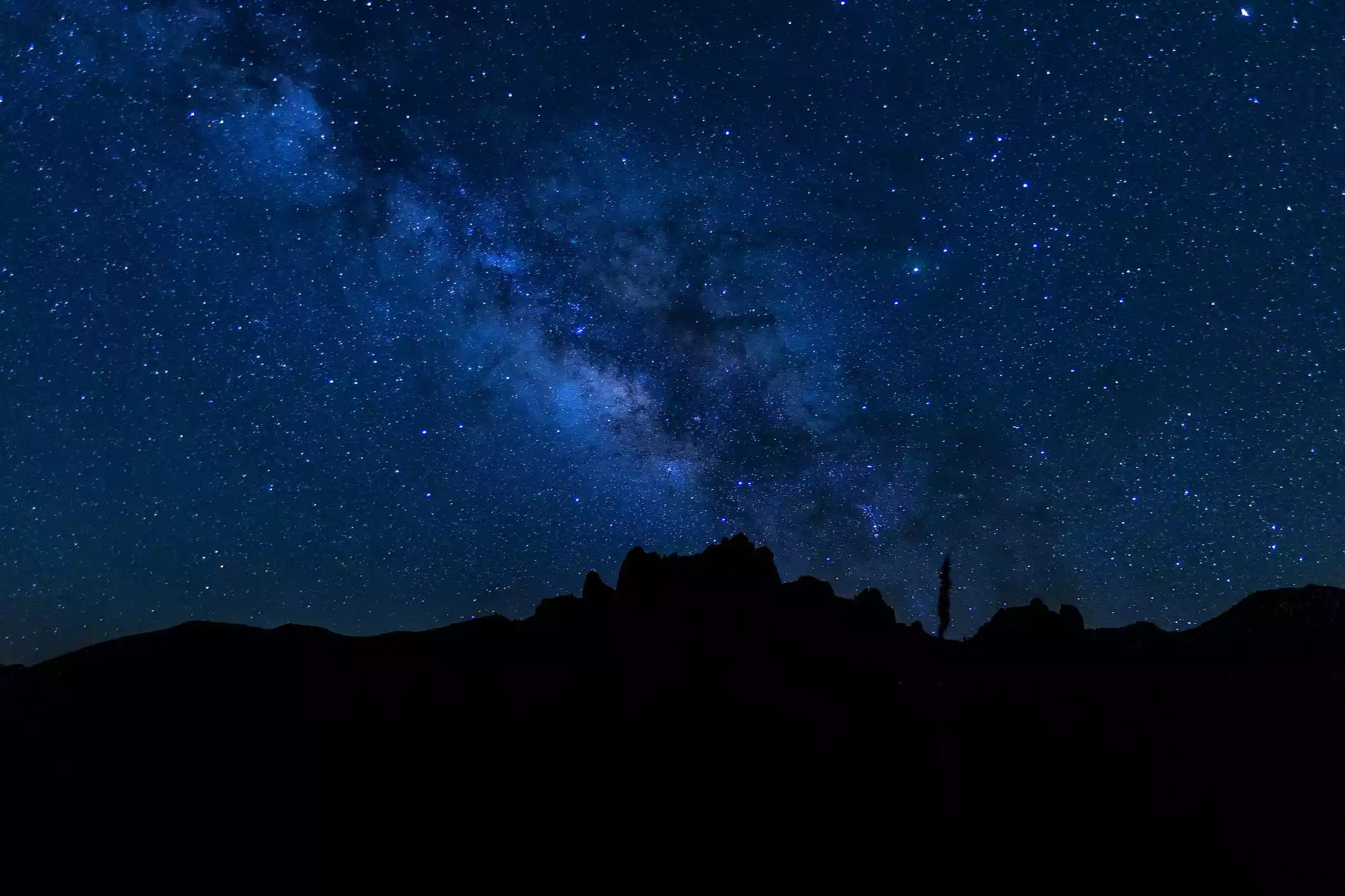 Млечный Путь и звезды над национальным парком Биг-Бенд
