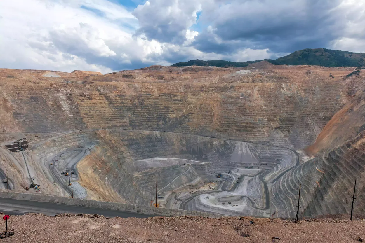 Медная шахта открытого типа в штате Юта, США