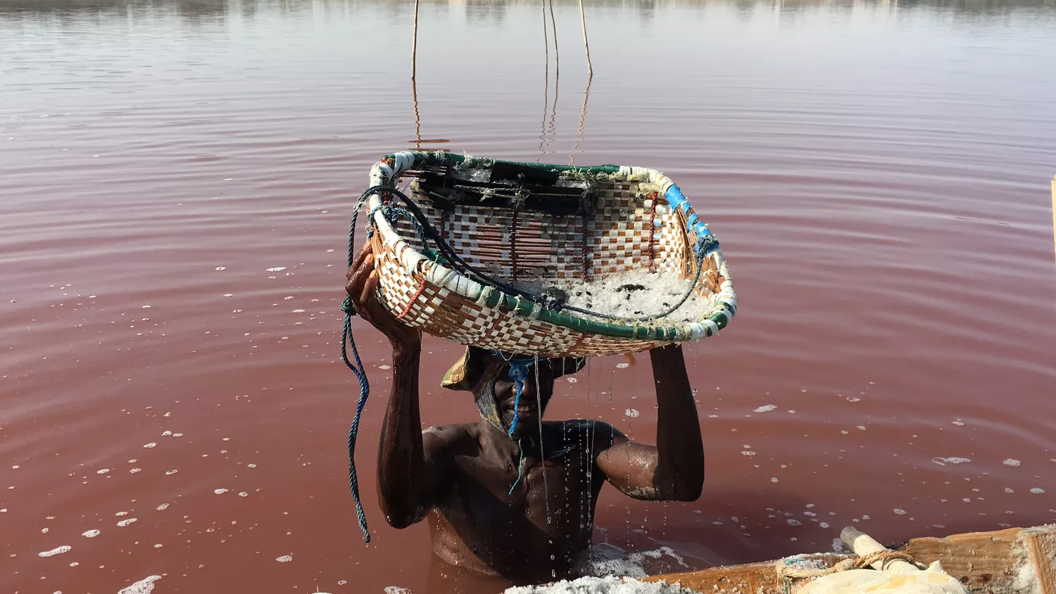 Озеро Ретба в Сенегале